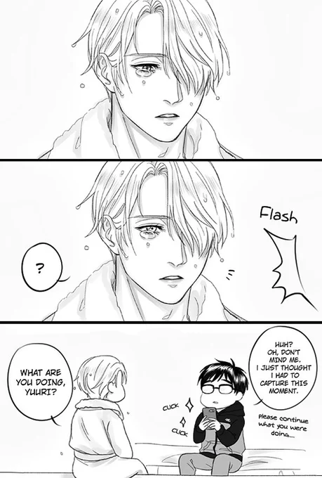 yuuri is such a (lowkey) asshole...but can you really blame him....... (L->R) 