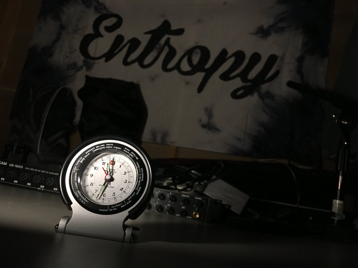 theentropyband's tweet photo. Time... it's either well spent or wasted. https://t.co/NWntvd5Ekr
