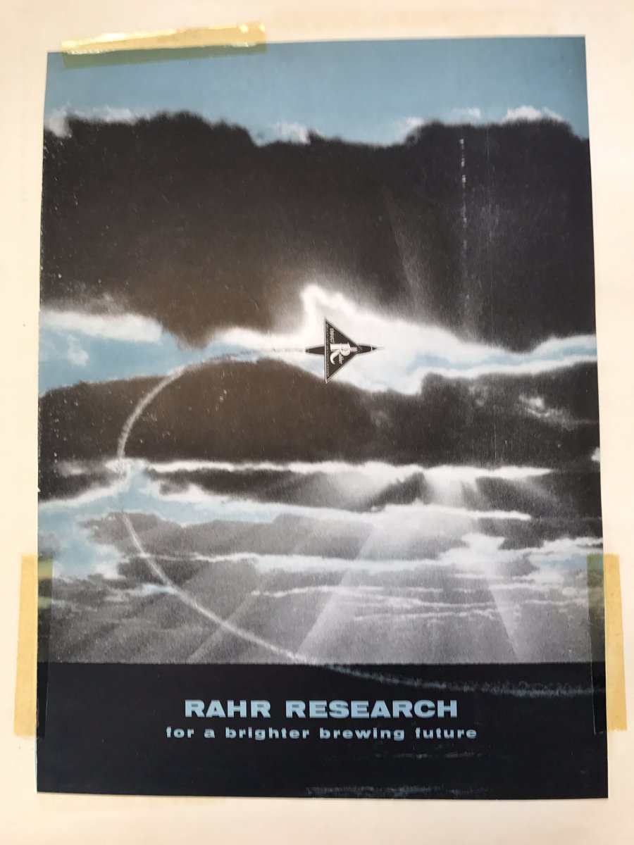 To the future - Ad from the 50's for Rahr Malting Co.
<a href="/BSGCraftBrewing/">BSG CraftBrewing</a> @BSGMiz <a href="/rahr_malt/">Rahr Malt</a>
