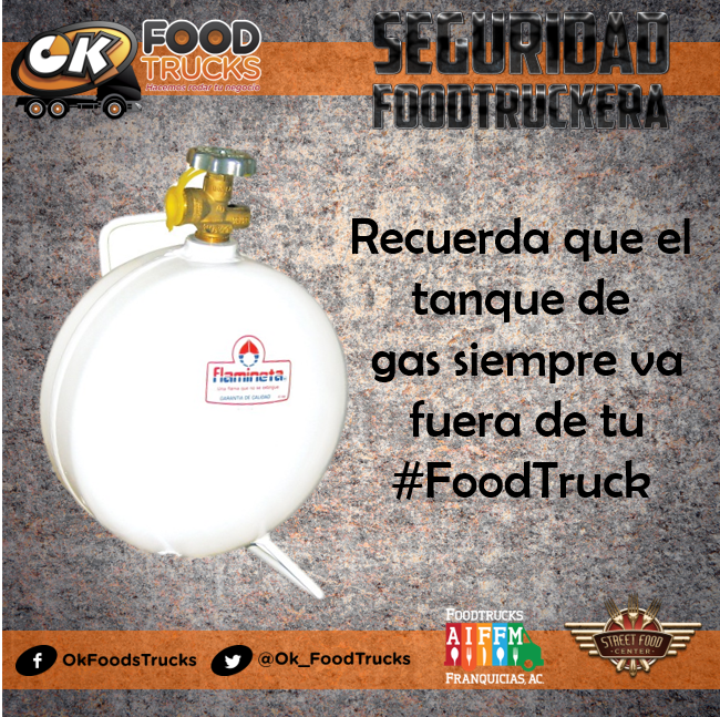 Recuerda que el tanque de gas debe ir fuera tu #Foodtruck para evitar accidentes, tal y como la  <a href="/AMFoodtrucksyFM/">Foodtrucks Ac.</a> lo indica