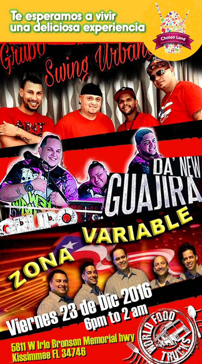 cholaoland's tweet photo. Noche Latina, para recibir la navidad. VIERNES 23, los esperamos en
5811 W.Irlo Bronson Memorial Hwy Kissimmee Fl 34746 Frente al old town https://t.co/hXlSz5scLO