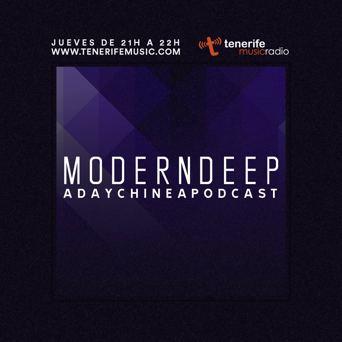 TenerifeMusic's tweet photo. 📻🎶 Sonando ya en TF MUSIC 🔷 #ModernDeep, lo mejor del #DeepHouse con @AdayChinea ¡Sube el volumen! ☝ https://t.co/9tOr69GT0C