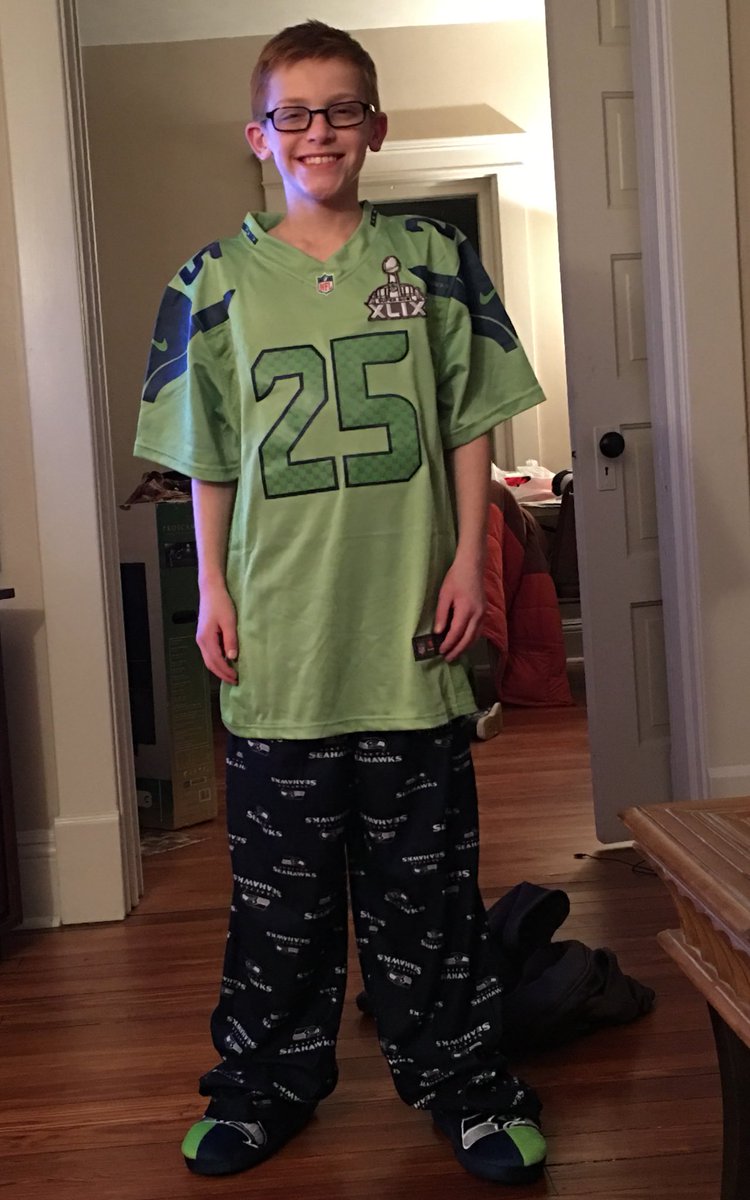 jamie_lucas's tweet photo. Hey @RSherman_25 my son is pretty excited about his Christmas presents! #Seahawks #Seahawksfanforlife https://t.co/N4sQJgfY6p