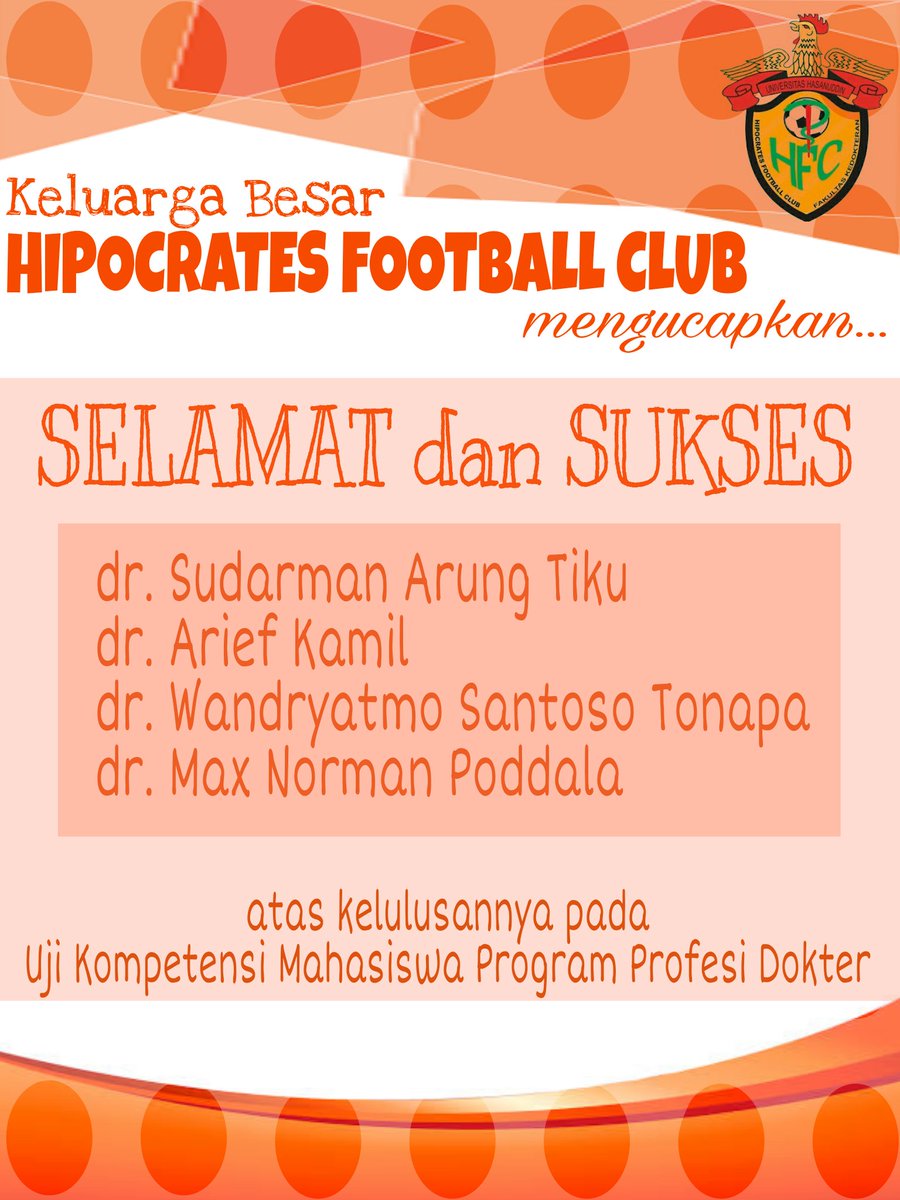 Selamat atas gelarnya, Kanda!