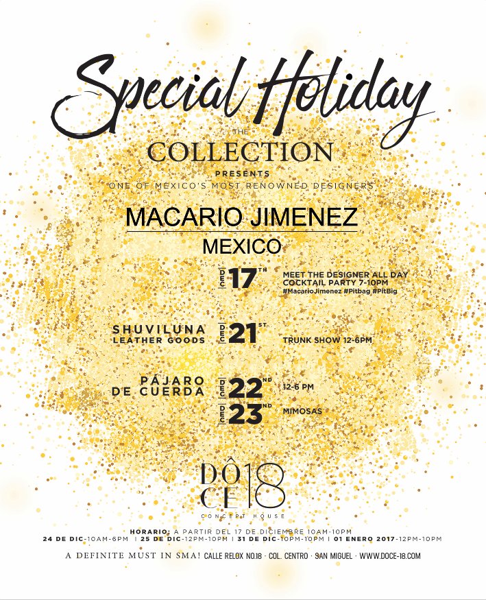 Don't forget we have lots of things going on this holiday season! #Doce18ConceptHouse