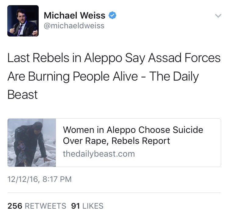 BBassem7's tweet photo. Fifth is no other than @CNN "Syria Expert" @michaeldweiss 

Just a complete liar. Not one single proof for below https://t.co/RyA2e6RiIQ
