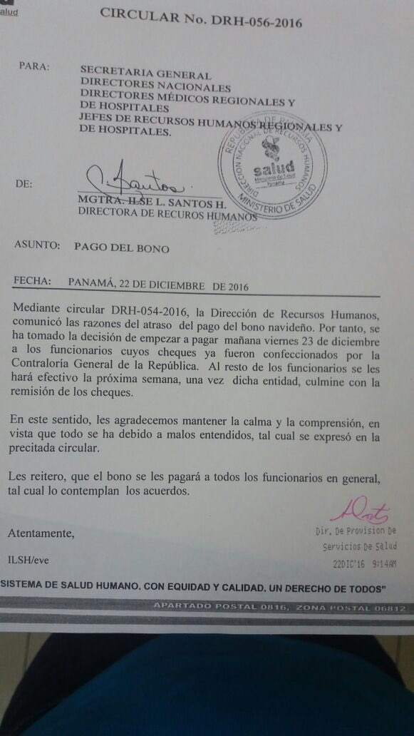 Aguanten callados funcionarios del MINSA.