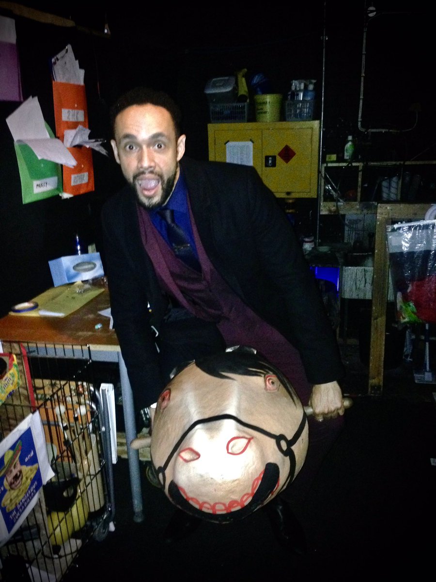 TheRSC's tweet photo. Finished my final scene and found this! You find some mad things at this #RSC lad!  #MercyAmbush #RSCMercy #MercyMeets2NK #RazorsHorse https://t.co/Q0hsGjwA5r