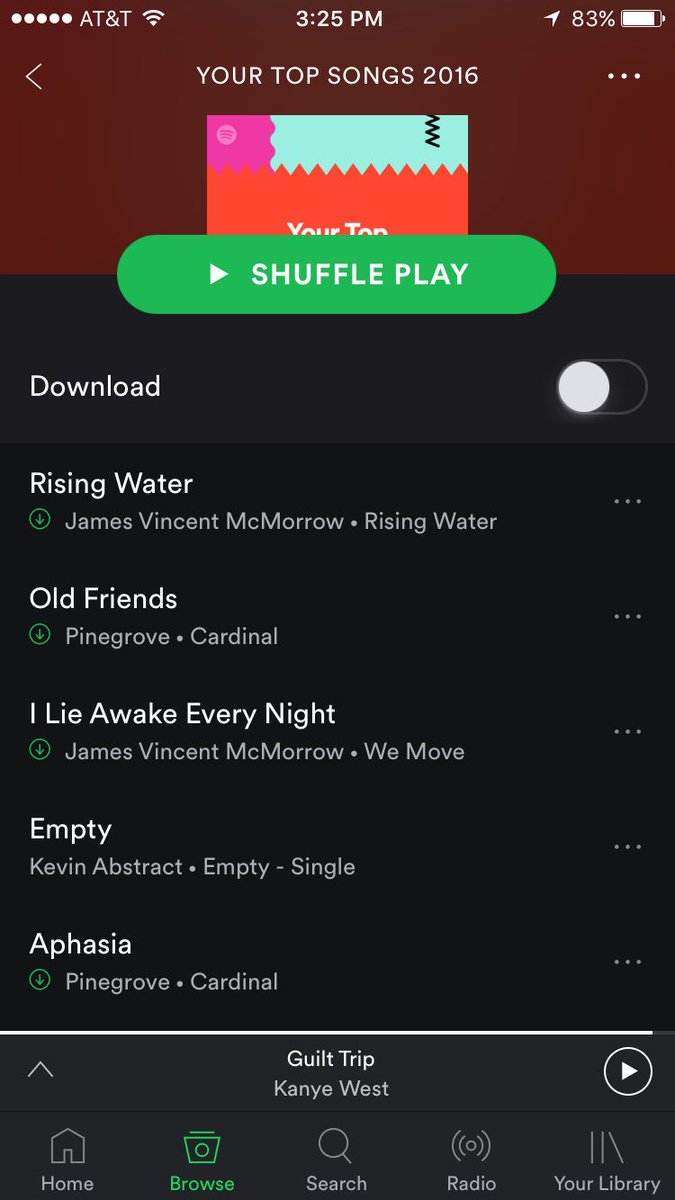 MrJasonGaines's tweet photo. Okay Spotify, you right. My music 2016. @jamesvmcmorrow and @PinegroveBand https://t.co/x8zO4Mnsx9