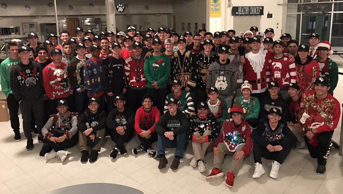 SGVArsenal's tweet photo. Thank you to all SGV players and families who braved the rain and help send off the 2017 class with style. It was a good night.#uglysweater https://t.co/kExSSWPG2X