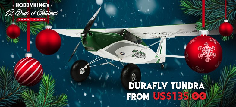 HobbyKingLive's tweet photo. For the first time EVER the #Durafly Tundra is going on sale for #12DaysOfChristmas! Merry Christmas from HK! https://t.co/ucUXAgQZWA https://t.co/k4im3QDA2Y