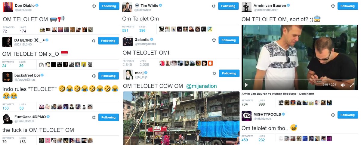 RizkiaNurwulanS's tweet photo. Sorry guys but OM TELOLET OM will be never end for all DJs! 🤣🤣🤣 https://t.co/ZA5eA84W0d