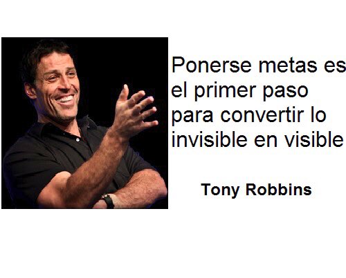 Ponerse metas es el primer paso para convertir lo invisible en visible.- Tony Robbins

#CoachingHub