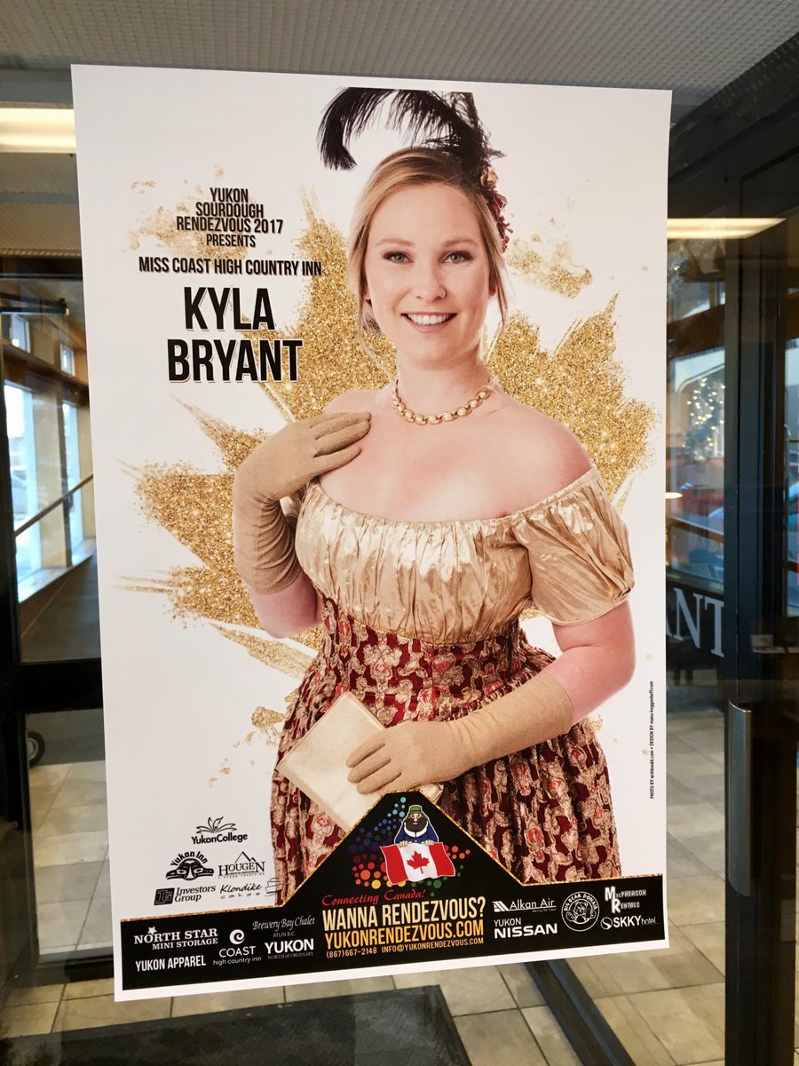 YukonMaverick's tweet photo. Introducing Miss Coast High Country Inn, Kyla Bryant, who is running for @YukonRendezvous Queen! Raffle tickets available at the hotels! https://t.co/B9mqYRrVOz