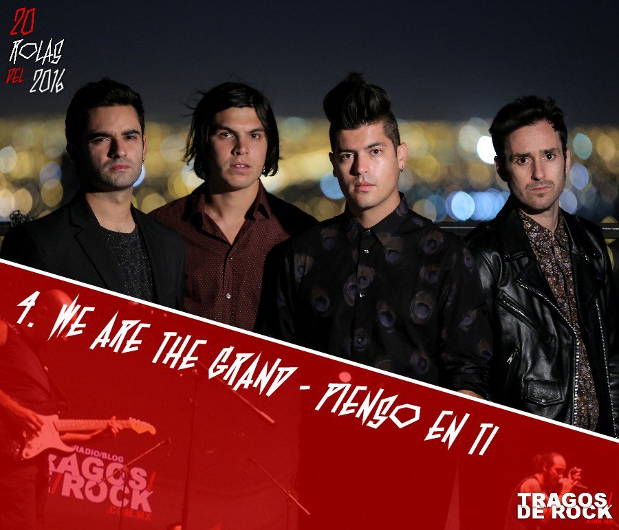 Sonidos_mx's tweet photo. Posición No. 4 @WeAreTheGrand #PiensoEnTi #20RolasDe2016 ahora en vivo por
💻 https://t.co/g9xzZ0wMq4   
📱 Tune in:Tragos De Rock https://t.co/Z3NiCV4rpl