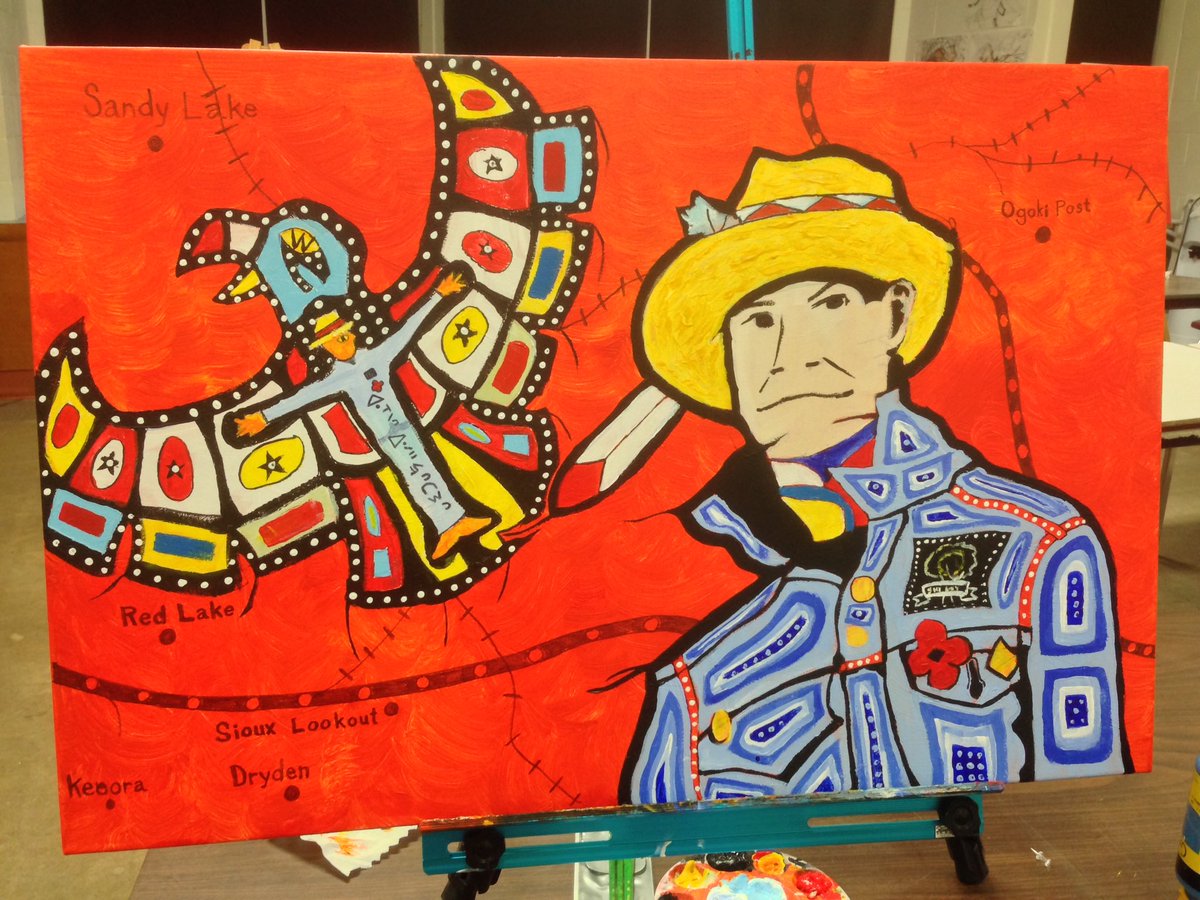 travis_hartl's tweet image. Gr. 10 Art. Reconciliation Project.  Wainwright High.  Treaty 6 Territory.  Luv you Gord!  @gorddownie @AFN_Updates @BTPS28 #FirstNations