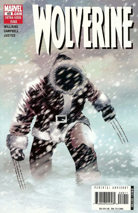 SatMorningComx's tweet photo. Christmas Comic Covers Day 22: Wolverine #49 #christmascomics https://t.co/UjK0hZBkRO
