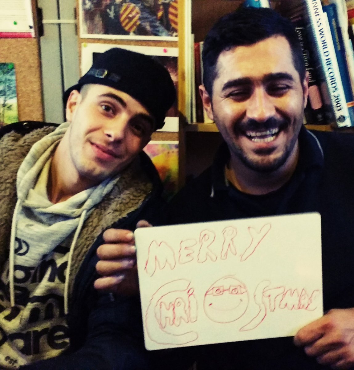 A festive message from two of our kindest students... #Christmas #Refugees