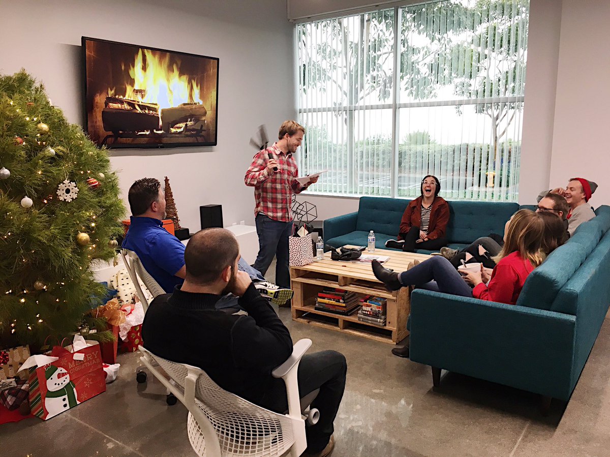 veracitycolab's tweet photo. Max getting nunchucks was probably the best way we could have started Secret Santa this year. #TeamVeracity https://t.co/BeIMqtvz4S