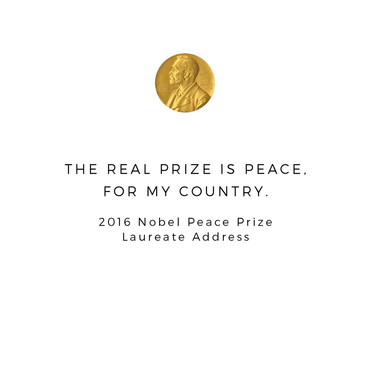 incircl's tweet photo. Creating peace takes a joint effort. Help us #peaceitforward by giving this powerful quote by @JuanManSantos a RT! #NobelPeaceForum https://t.co/h67stEgxem