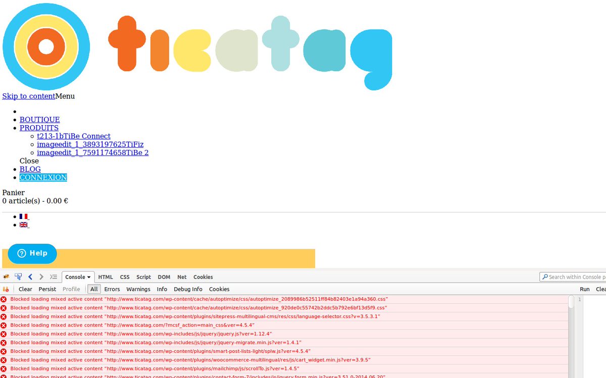 funivan's tweet image. @ticatag2013 site ticatag.com is not working properly. Browser try to load css over http but site is using #https. #designbug