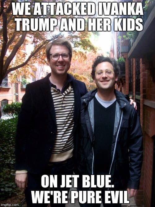 Gay fascists Lasner and Goldstein ignore questions on Ivanka harassment