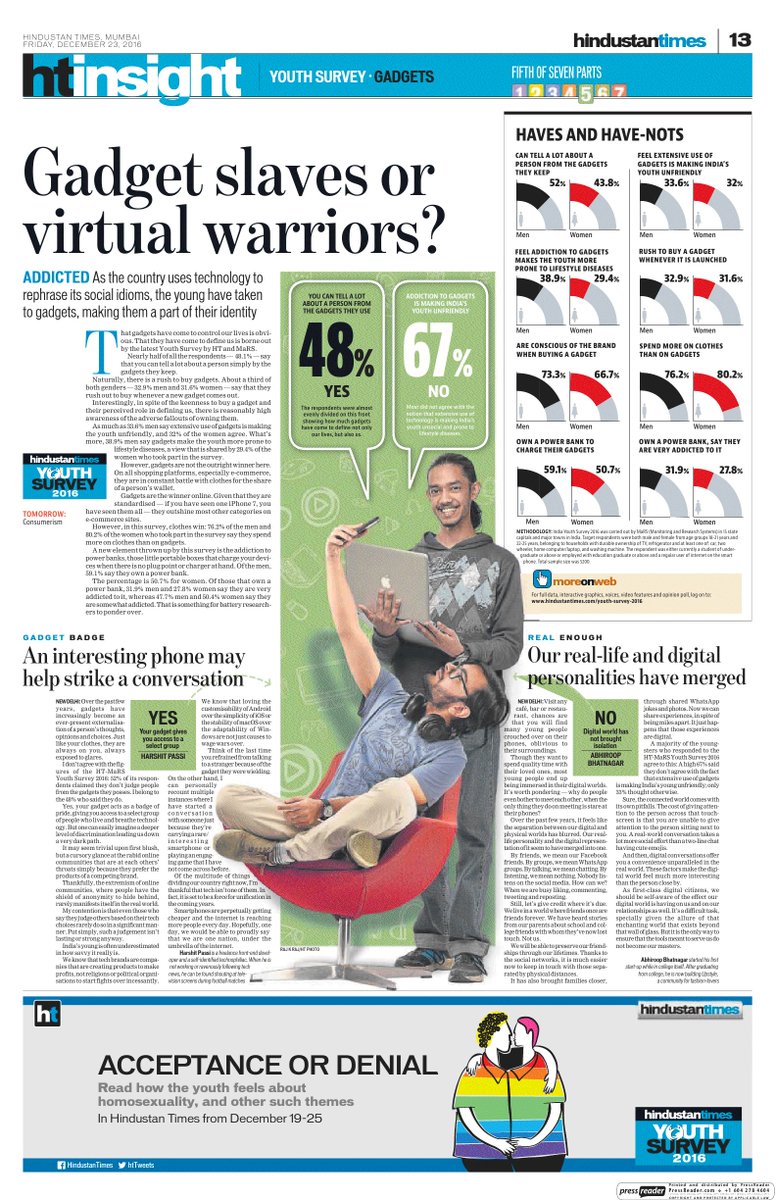 marspvt's tweet photo. Youth Survey (HT-MaRS) 23 Dec 2016 - Gadget Slaves OR Virtual Warriors https://t.co/JQLieZahHk