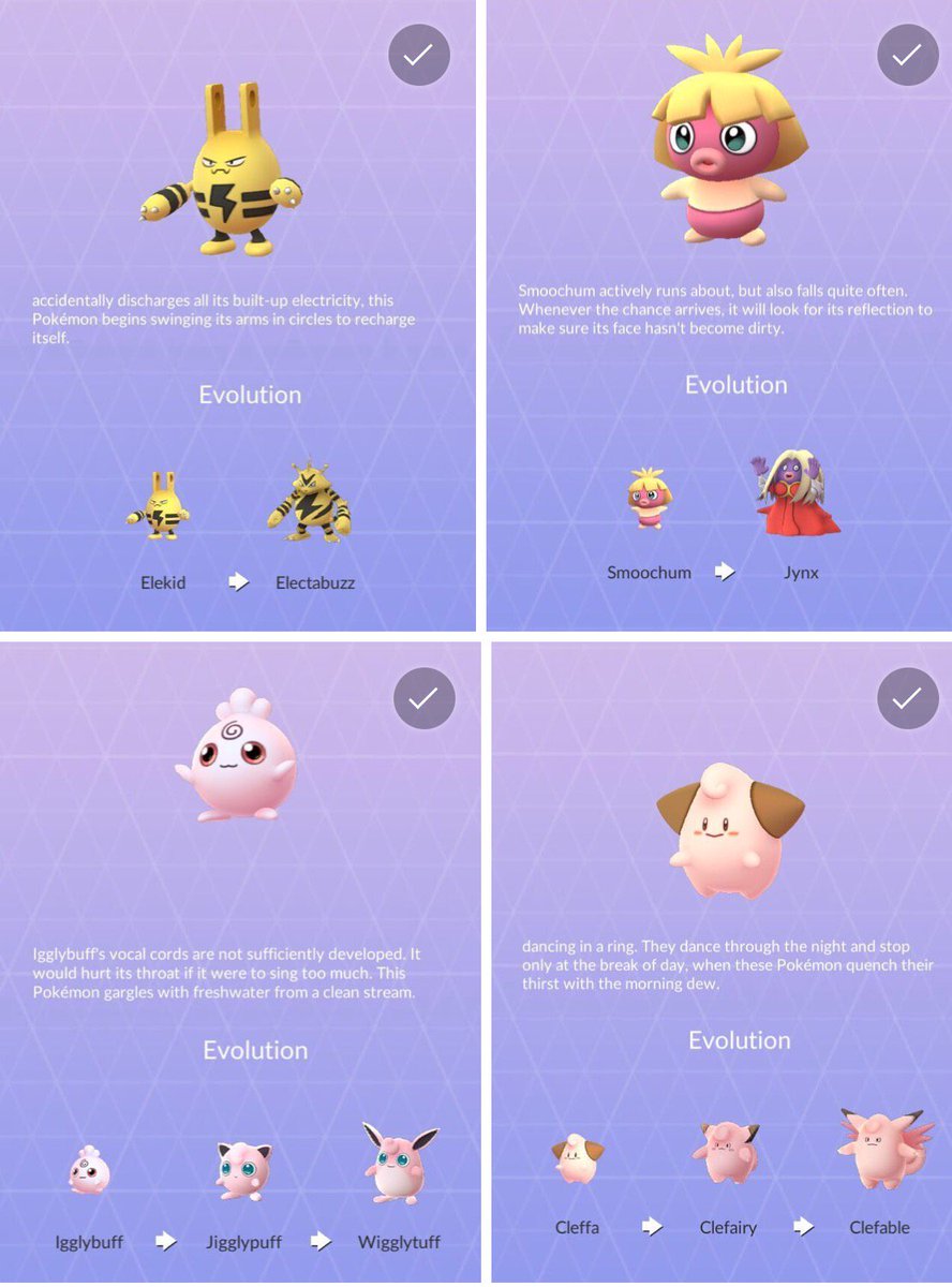 JacintaHin's tweet photo. Hatched my 4th #babypokemon today! So cute. #cleffa #igglybuff #smoochum #elekid welcome to my collection! #PokemonGO https://t.co/0KC5s0cB9P