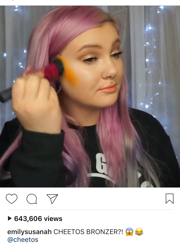 aloria on twitter cheetos highlighter look like