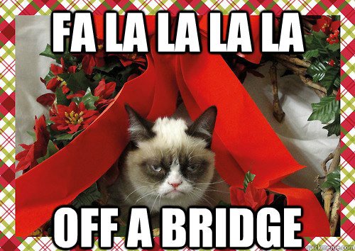 955KLOS's tweet photo. Seasons Greetings! #NotACatMeme -Melissa https://t.co/6gK9BqTtHY