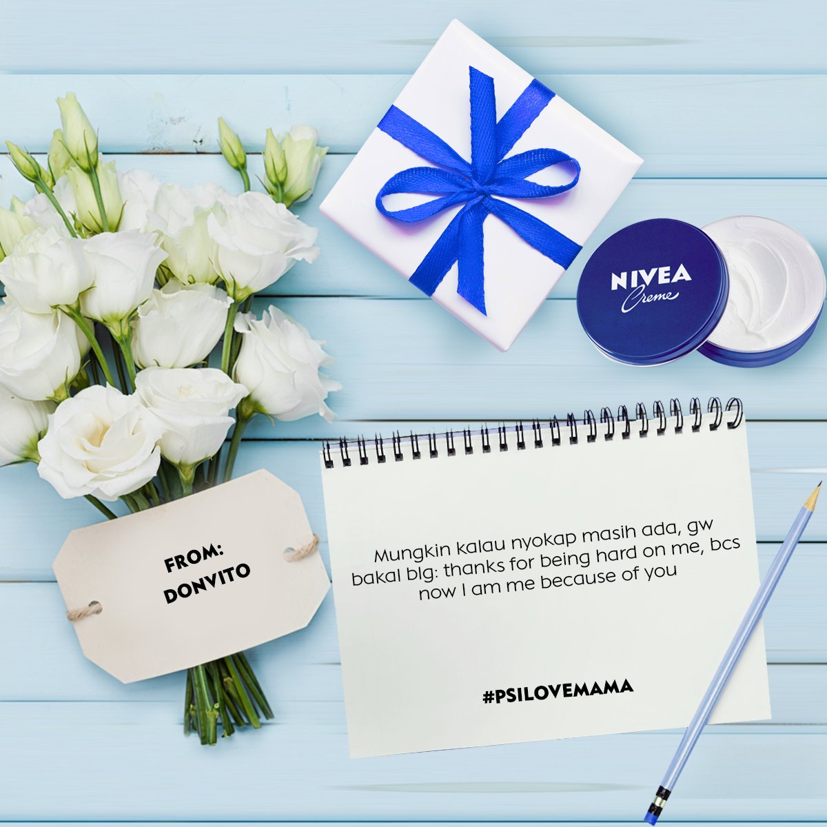 NIVEA_ID's tweet photo. Hi @donvitodominic selamat Hari Ibu! Mau menangkan hadiah liburan sama Mama? Klik https://t.co/XB8t5fRu6W #PSILOVEMAMA :) https://t.co/hyjNLWDahk