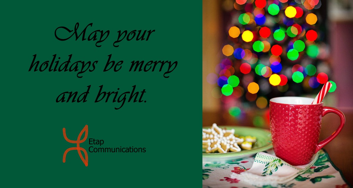 EtapComm's tweet image. Happy Holidays from Etap Communications!