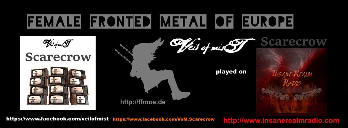 BeNeF666's tweet photo. #Scarecrow played on @InsaneRealmRS @VeilOfMistOfcl @ValkyrieRisingM @FFMoEurope #femalefrontedmetal #symphonicmetal https://t.co/uN9jcrMQWc https://t.co/vZkMrtcPvS