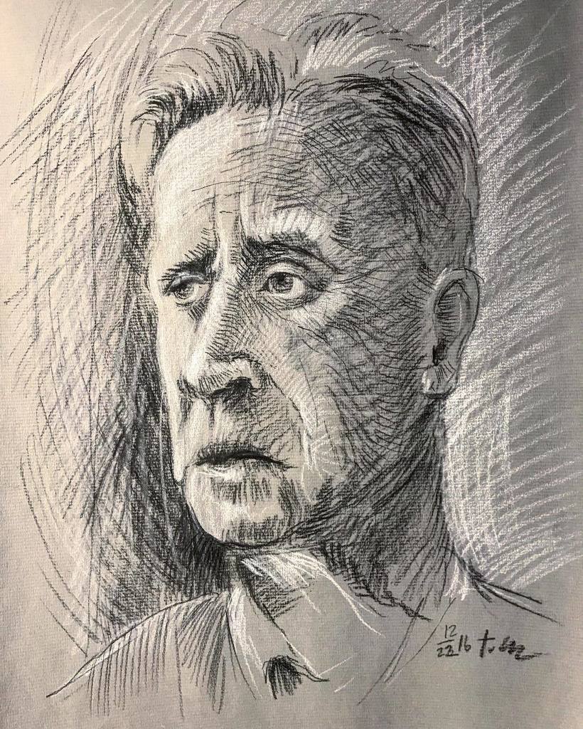 tscarlisle's tweet photo. Night sketch #charcoalsketch #whitechalk #drawing #ingrespaper https://t.co/GBI5uL1i8e https://t.co/EQsBhlkDxg
