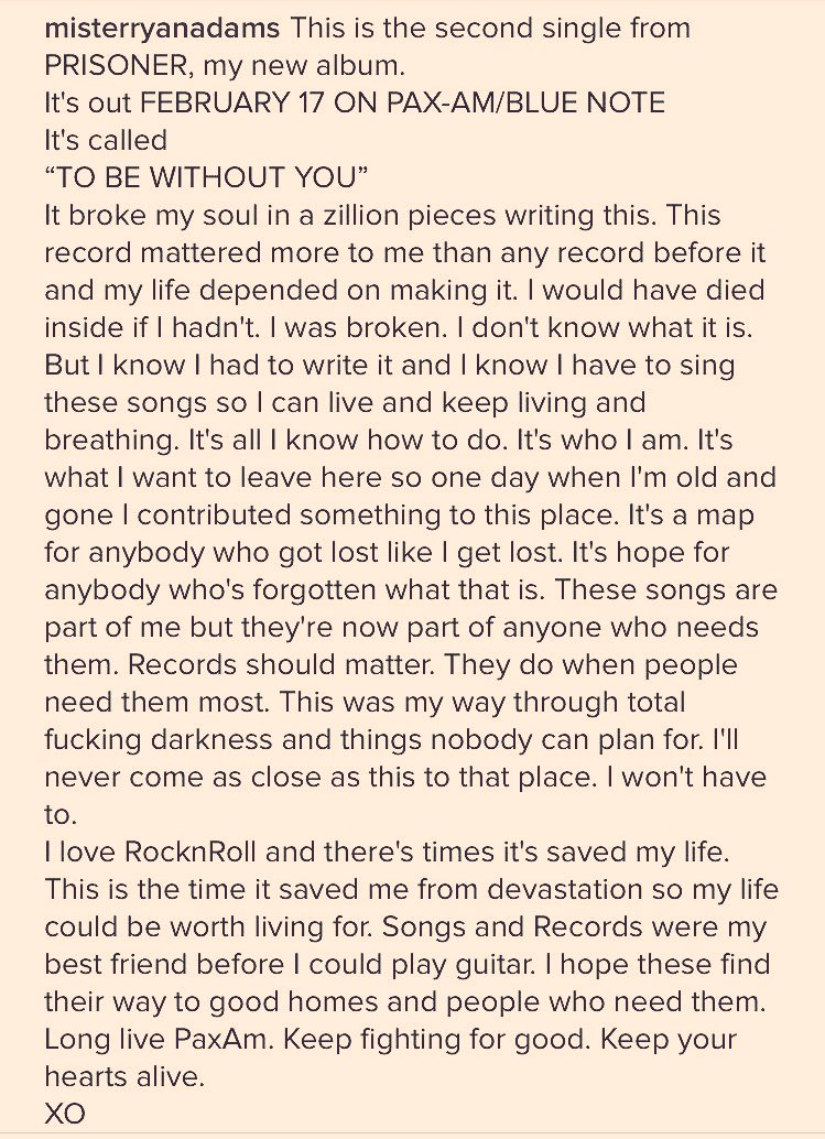 Ryan Adams tweet media