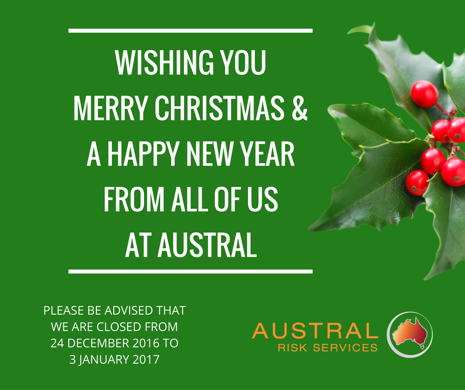 Merry Christmas from your Austral Risk Services Team.
australrisk.com.au
