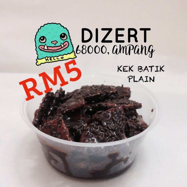 DIZERT_MY's tweet photo. #Dizert 
THIS PROMO PRICE ONLY VALID FOR TODAY, 22/12/2016 !

Order now to get the promo price &amp; pickup later 😋😉

RT pls. https://t.co/3cuJTD49r7