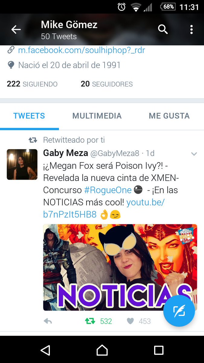 MiikeeGoomez's tweet photo. Holla @GabyMeza8 mi personaje favorito de Rogue One es Cassian Andor #RogueOneFDF https://t.co/6SWyTQvrwC