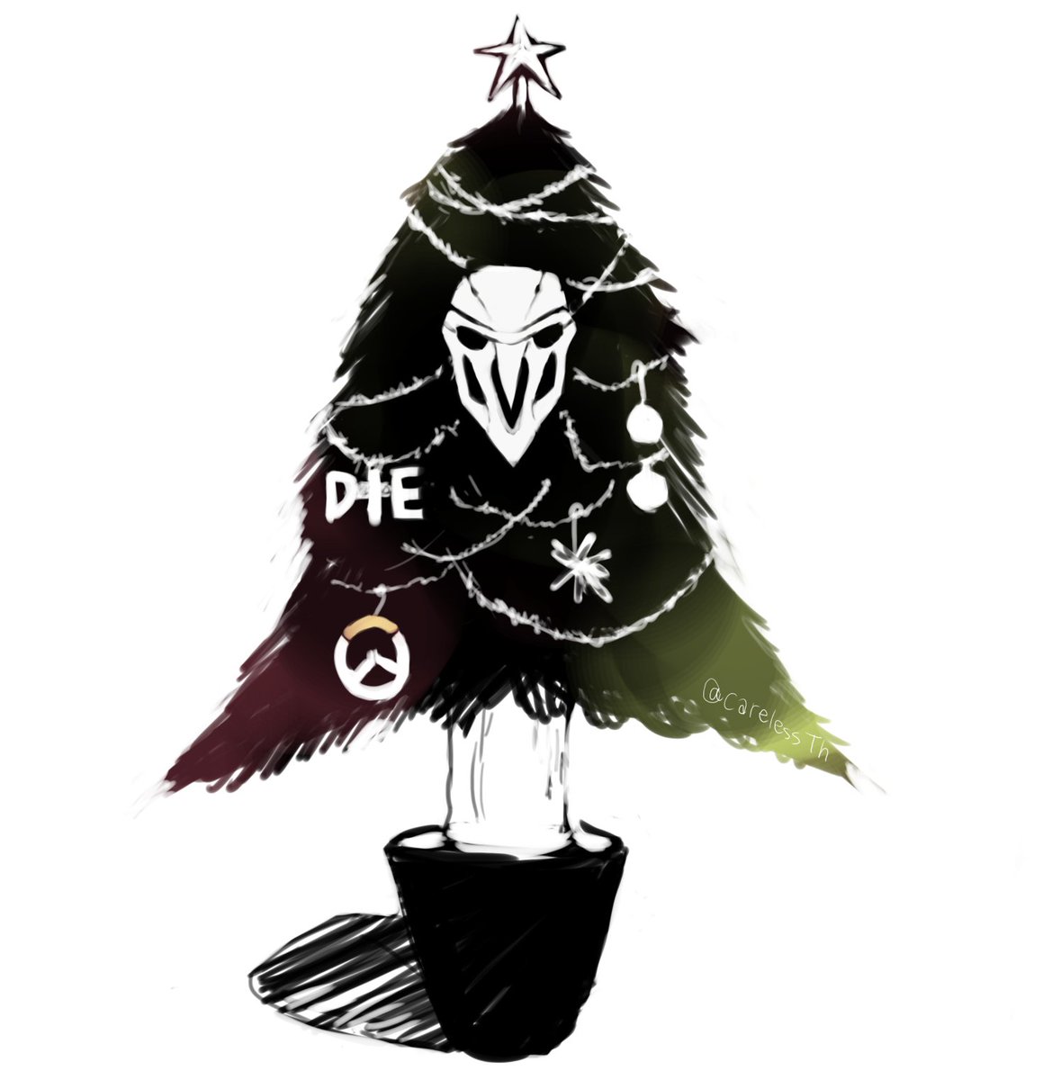 Thts クリスマスツリーと化したリーパーさん Overwatch オーバーウォッチ Owアート