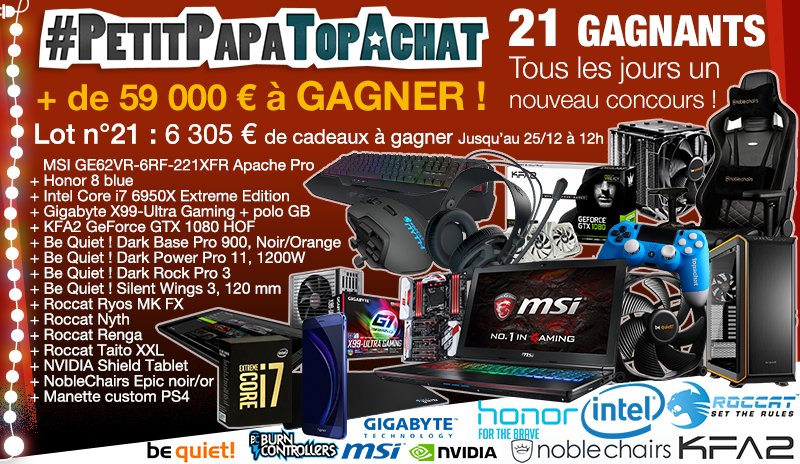 TopAchat's tweet image. 12h09 c'est l'heure du RT chanceux ! J'en suis sûr ! Go :)