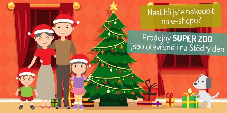 Nestihli jste si nakoupit na e-shopu? Stavte se na prodejnu SUPER ZOO ve Vašem okolí. Otevřeno máme i na štědrý den superzoo.cz/prodejny
