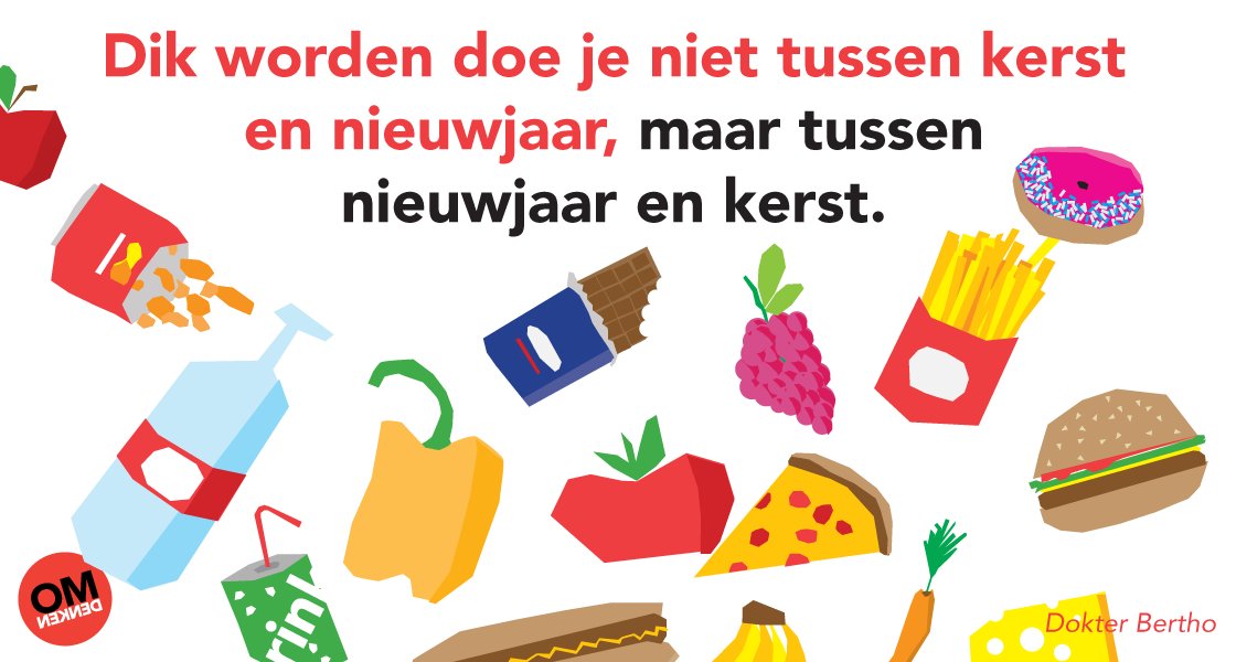 Omdenken's tweet image. Eet de komende dagen dus zoveel als je wilt.
Wij wensen jullie fijne feestdagen en een schitterend 2017!