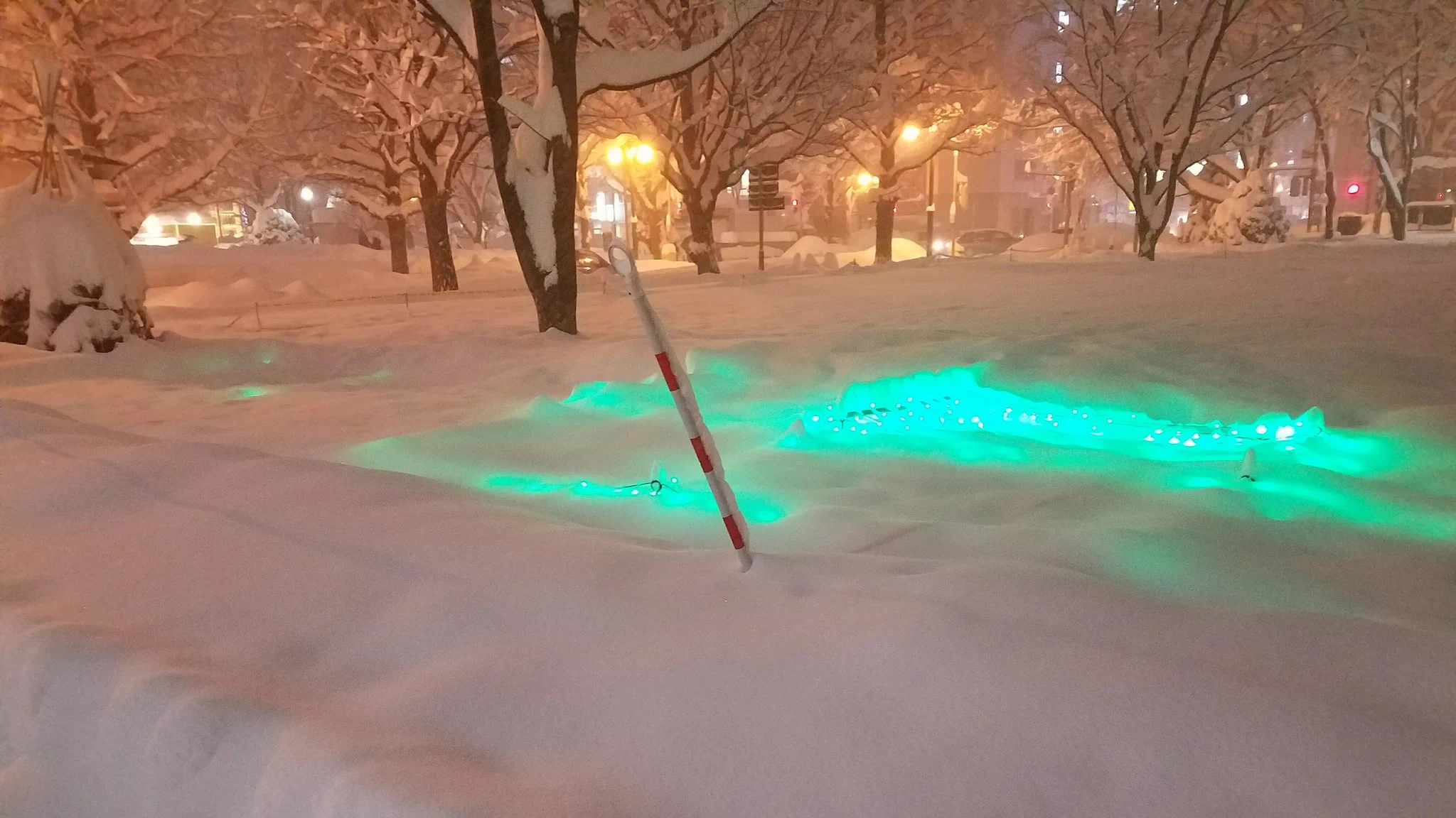 札幌大通公園のイルミネーション完全終了のお知らせｗｗｗ