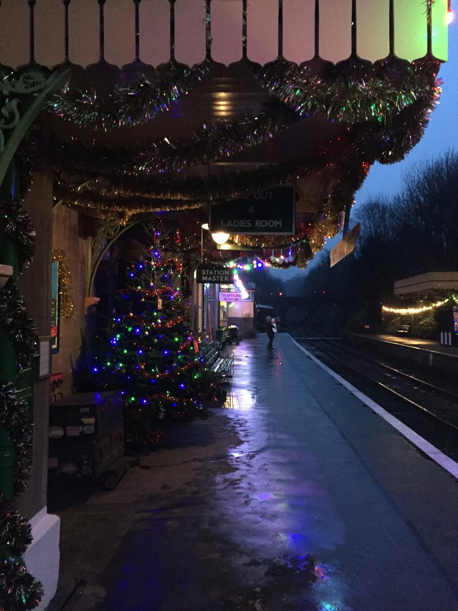Lights on the line. See our stations twinkle in the dark - #SantaSpecial tickets still available for today only. Pls call 01962 733 810