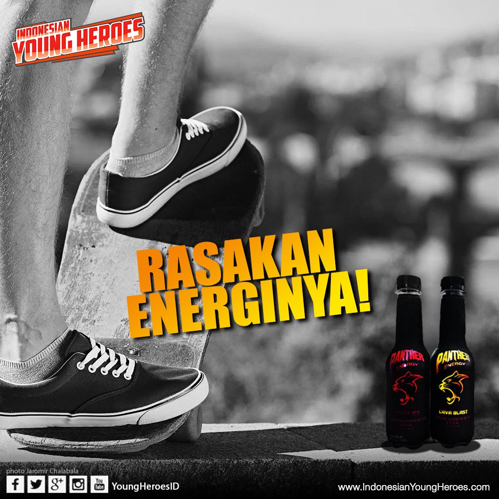 YoungHeroesID's tweet photo. Rasa senang itu adalah ketika loe berusaha untuk apa yang loe sukai bro. Jalanin semua usaha loe sambil minum Panther dan #RasakanEnerginya https://t.co/wALrVO4Prd