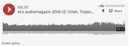 eco #audiomagazin 12-2016 Alles über Viren, #Trojaner & Co. @eco_de buff.ly/2i9jtju