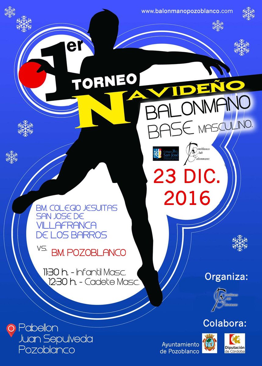 CBM_Pozoblanco's tweet photo. En un ratito, en el Pabellón Juan Sepúlveda de #Pozoblanco...
I Torneo de #Balonmano Base Masculino.
https://t.co/5J7kliysOb @Base_BMPoz https://t.co/6ldbuOMoGJ