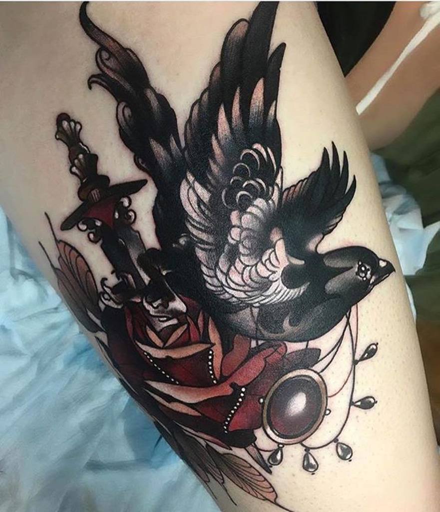 the_inkformer's tweet photo. #Repost @ceremonytattoosociety
・・・
Birds, roses &amp; all things good by @giarosetattoo 🎉.
.
.… https://t.co/EnJwgjnrY1 https://t.co/nWevJz3deT