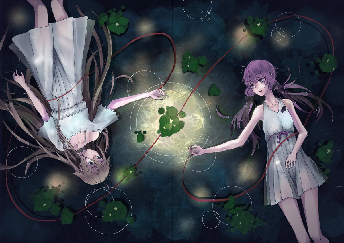 イア(VOCALOID) ,結月ゆかり 「 …にて絵を使用していただきました!#結月ゆかり誕生祭2016 」|らくらのイラスト