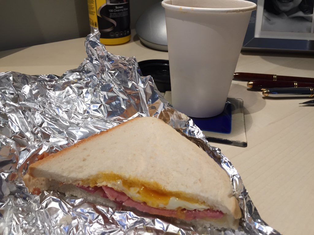 InsideCustomer's tweet image. Enjoying my last bacon &amp;amp; egg butty with the team care of our @bluepigcafe #Bristol have looked after us all year! Many thanks!